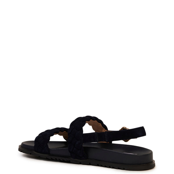 Ella Sandal - Embossed Croc :: Rosy Taupe