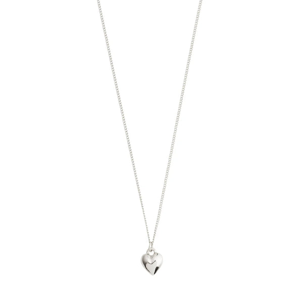 Pilgrim | Afroditte Heart Necklace - Silver