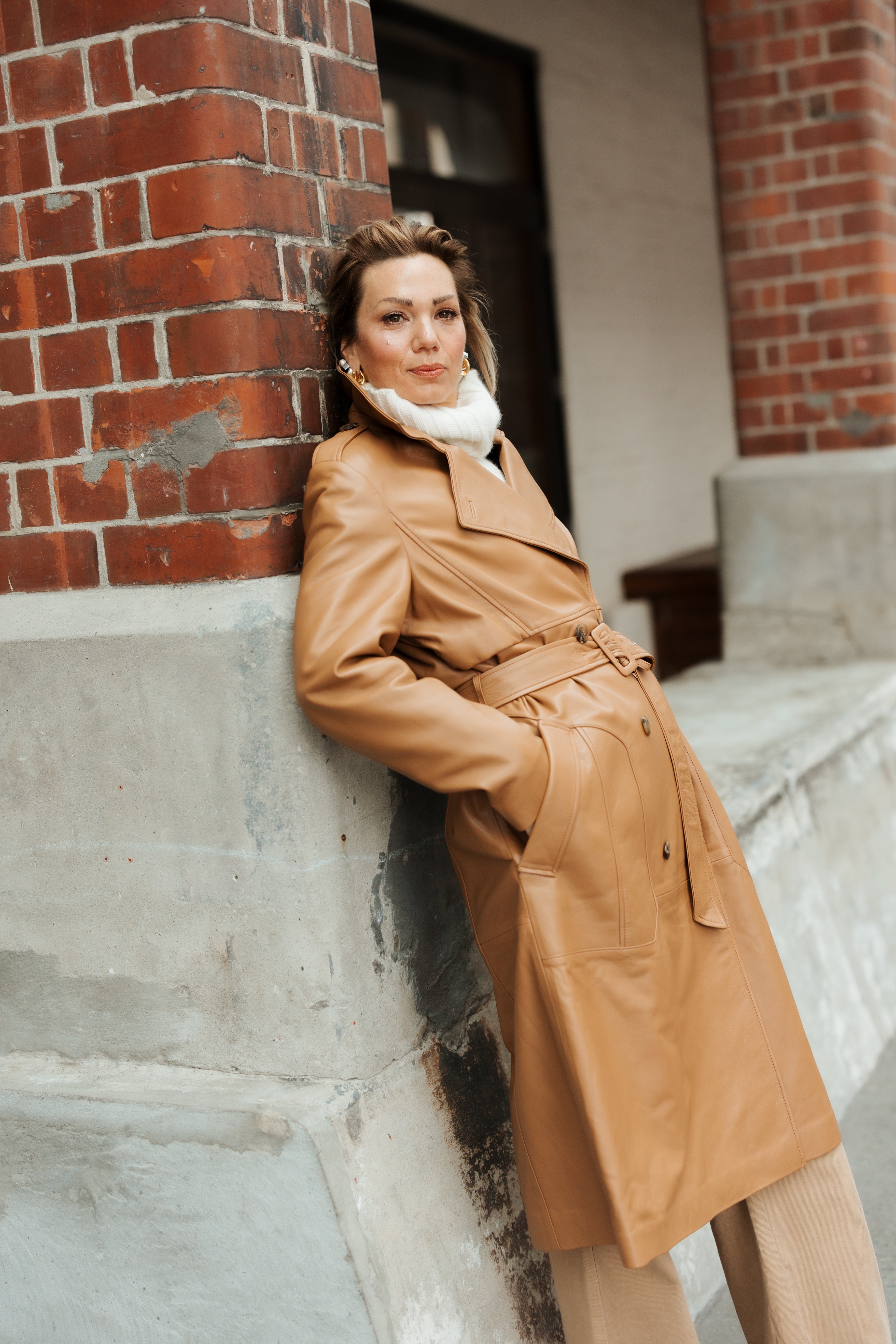 Alice Caramel Trench Coat