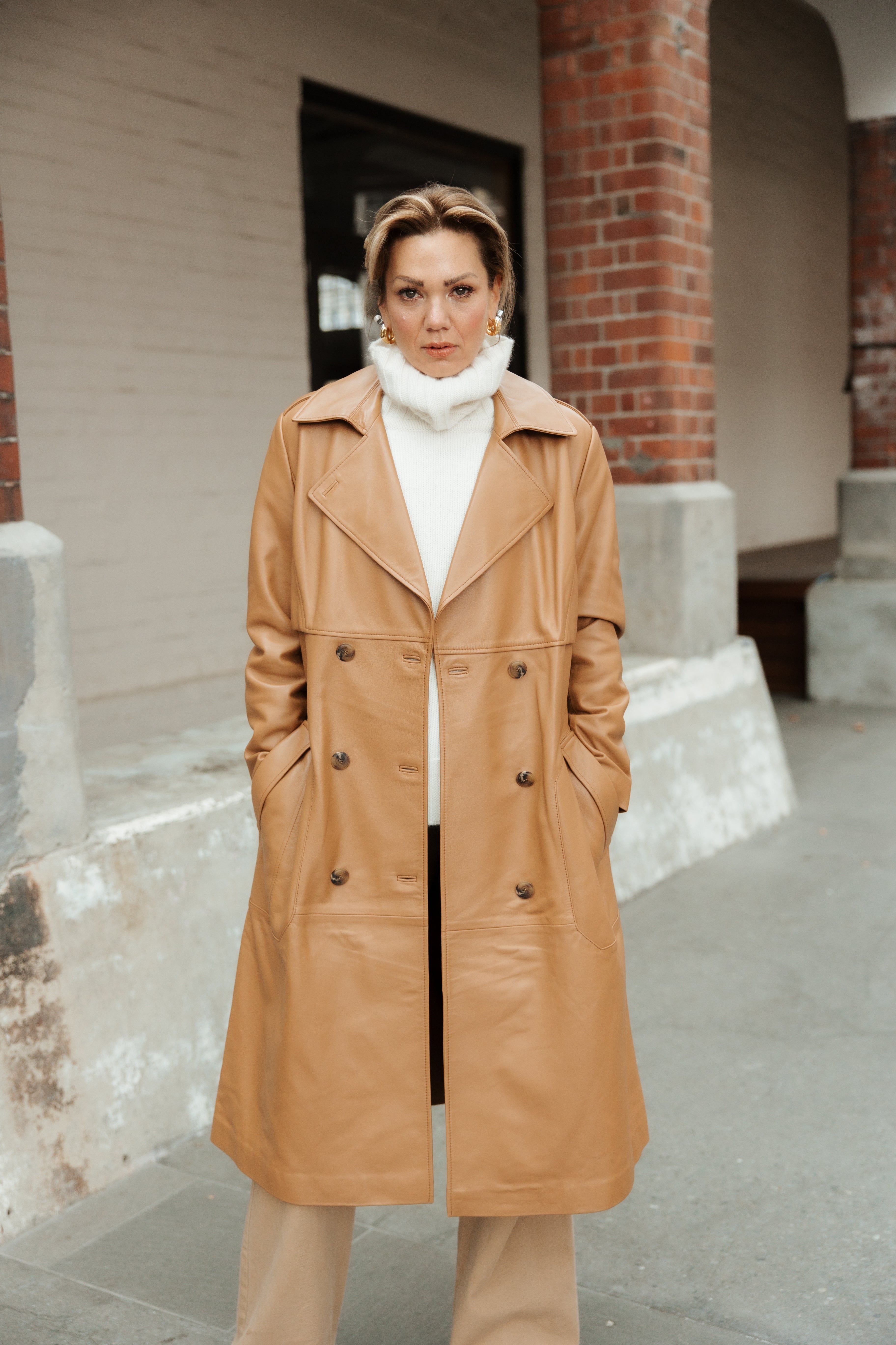 Alice Caramel Trench Coat
