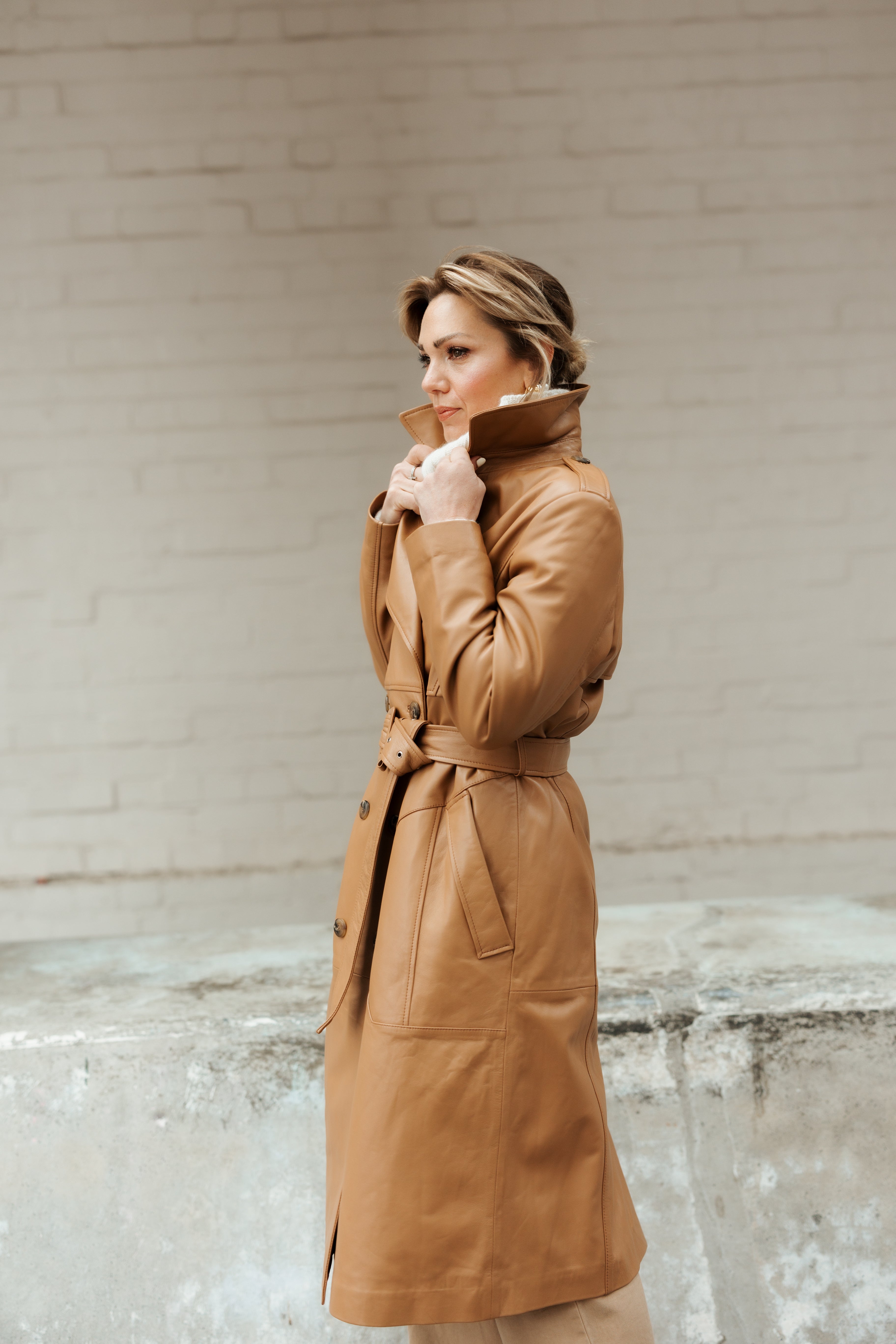 Alice Caramel Trench Coat