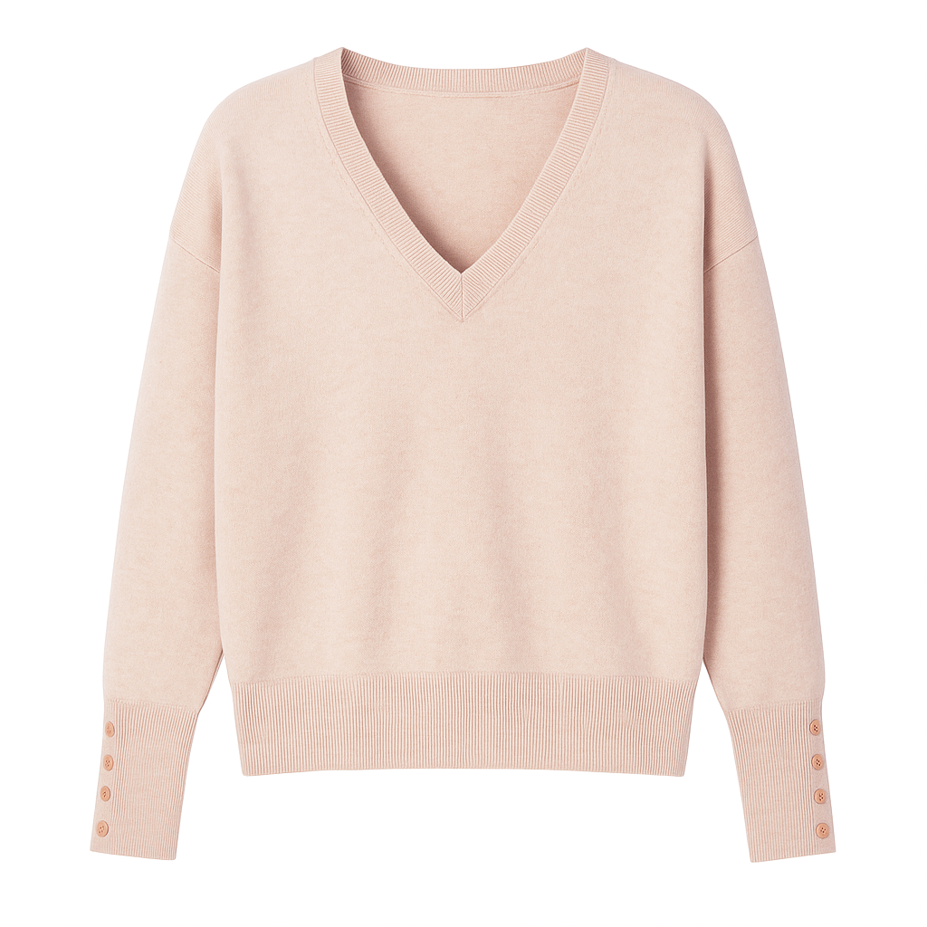 Cocoa Cashmere Essential V Neck Jumper