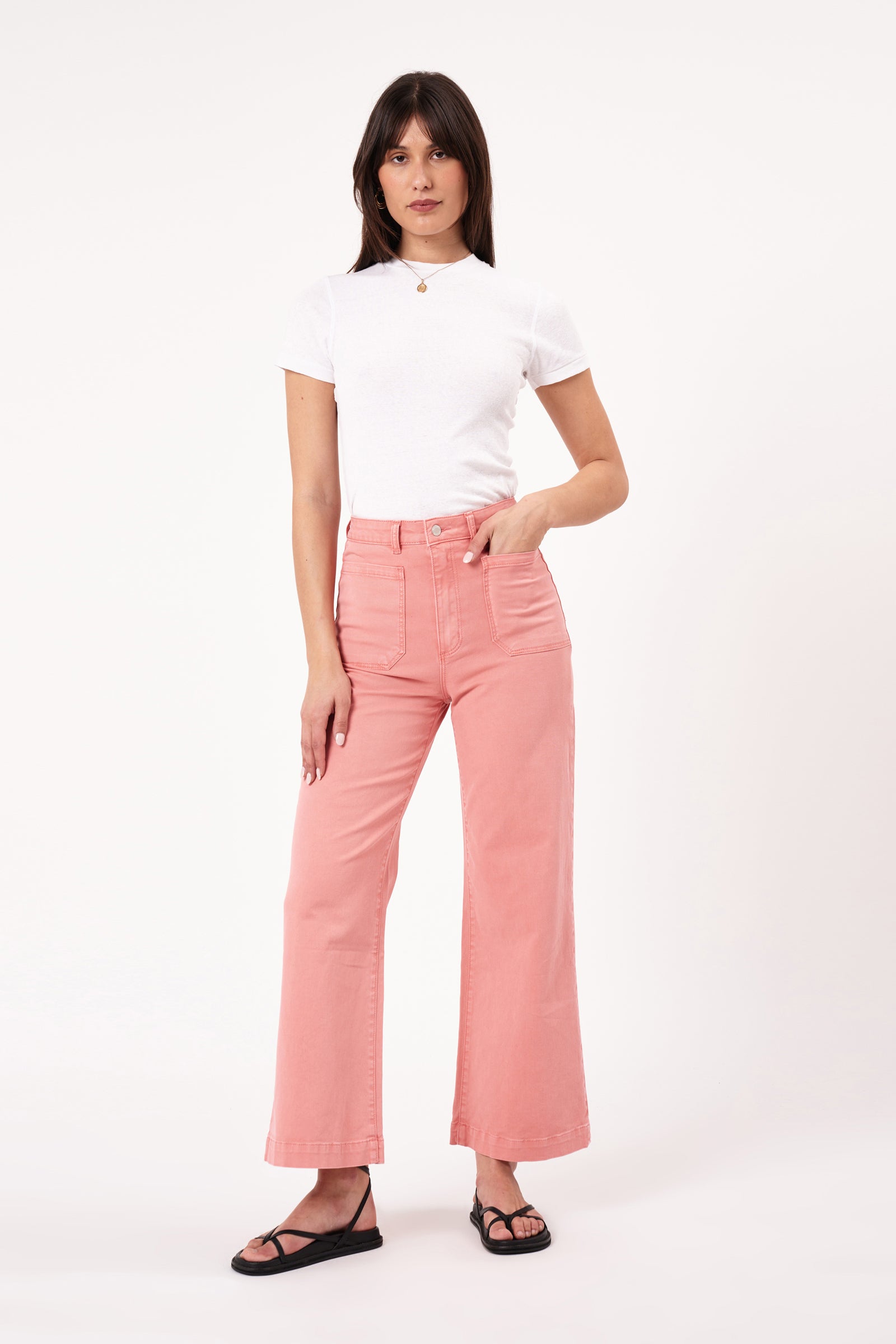 Rolla's Sailor Drill Jean - Peach