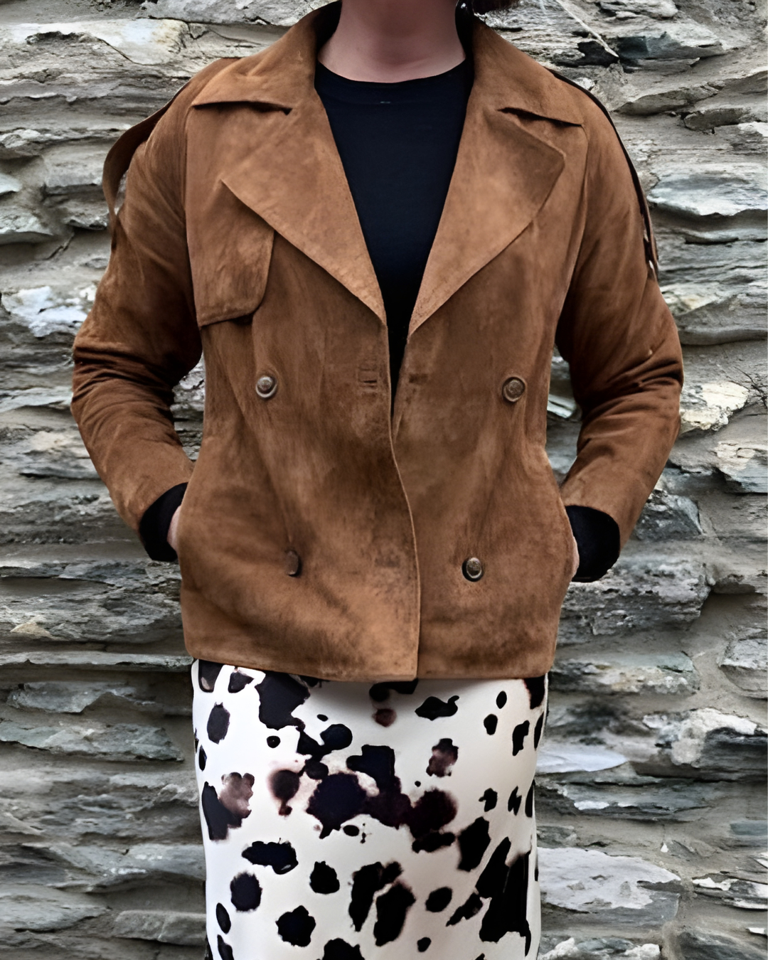 Kathryn Suede Trench Jacket