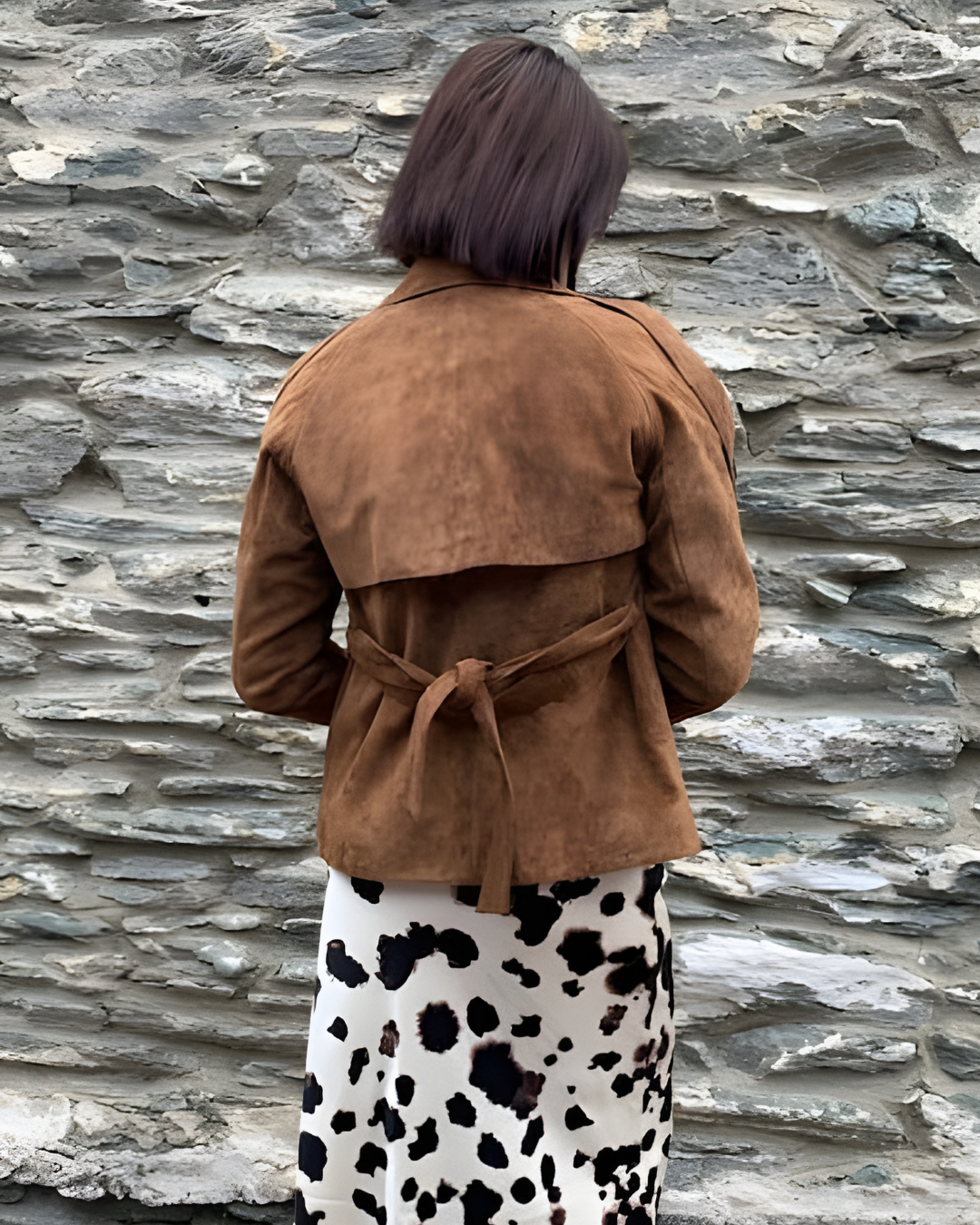 Kathryn Suede Trench Jacket