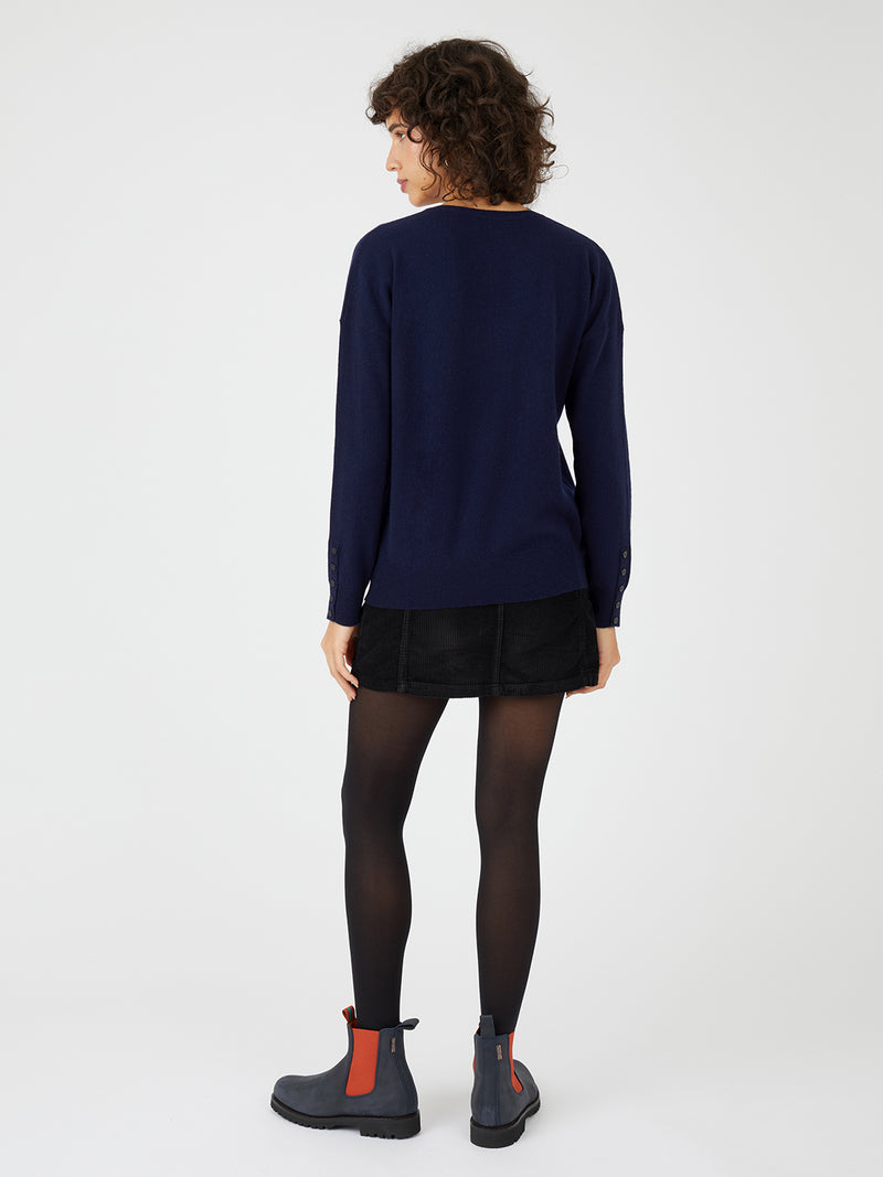 Essential V Neck Jumper by Cocoa Cashmere