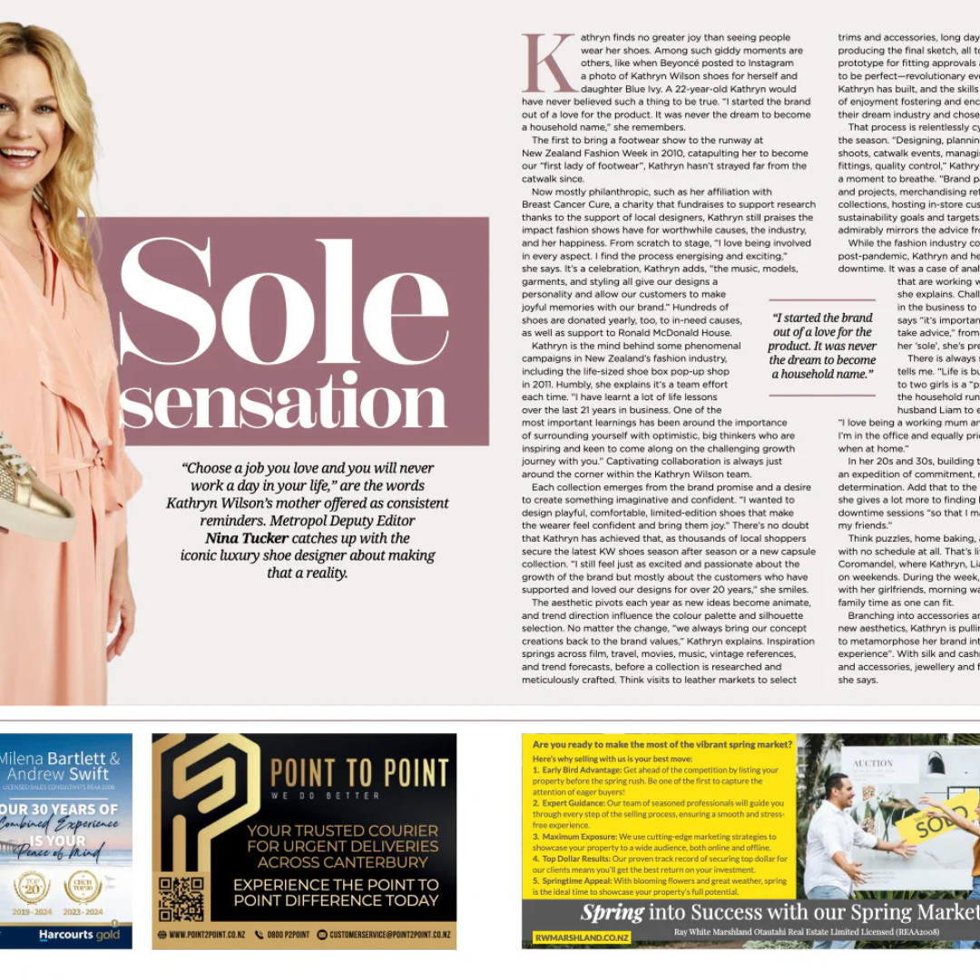 Sole sensation: Kathryn Wilson | Metropol