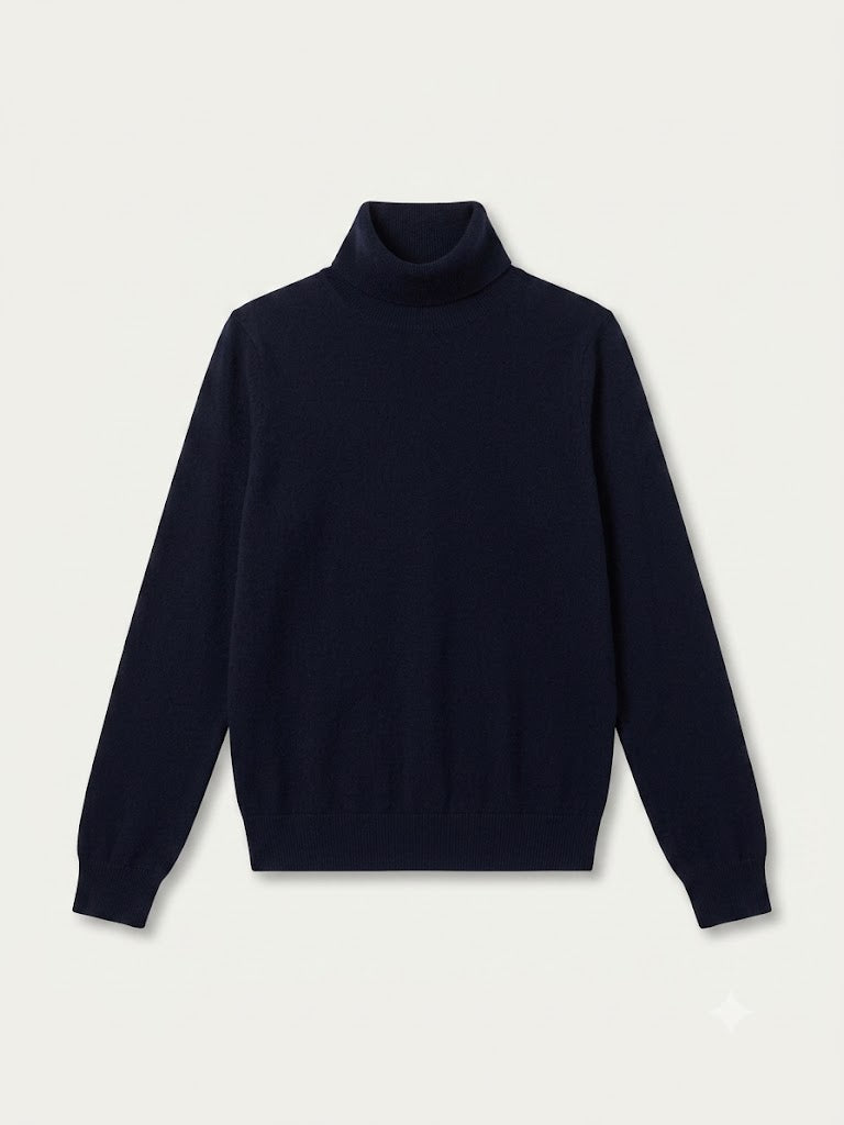 Cocoa Cashmere Roll Neck Essential Jumper