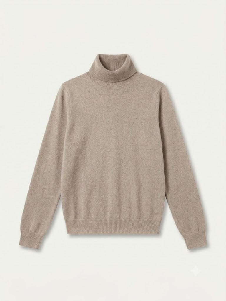 Cocoa Cashmere Roll Neck Essential Jumper