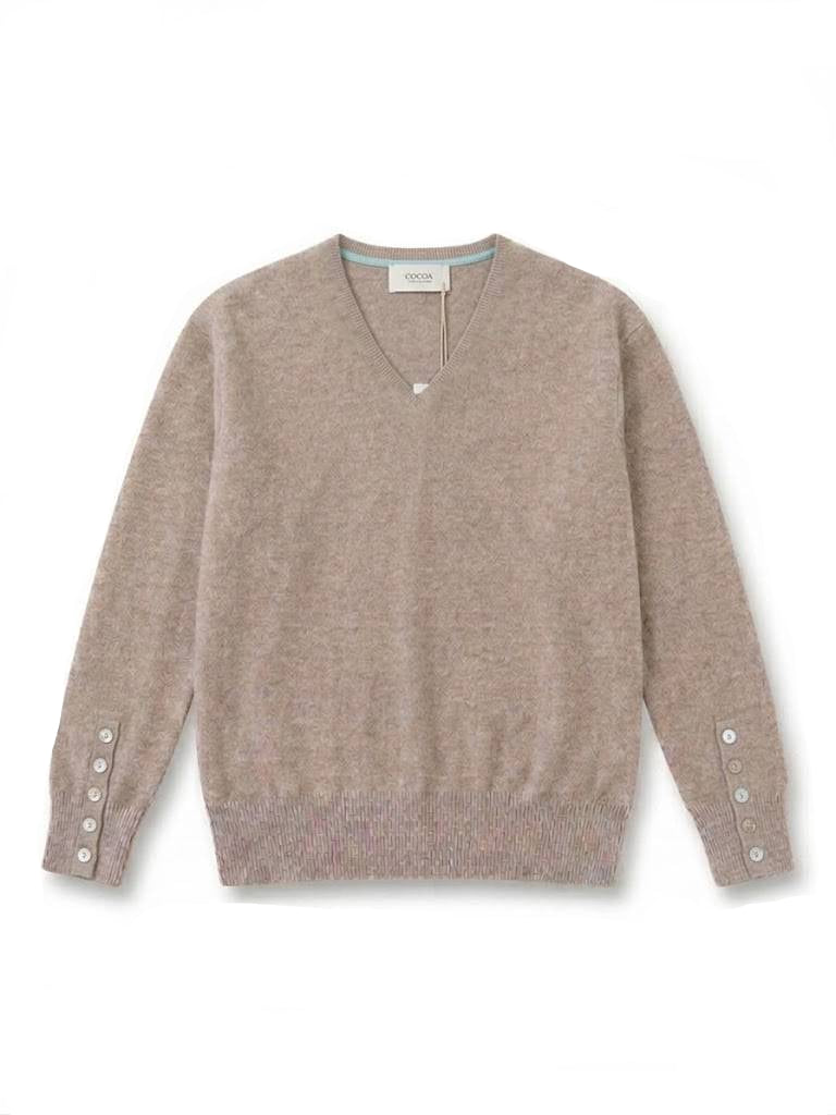 Cocoa Cashmere Essential V Neck Jumper