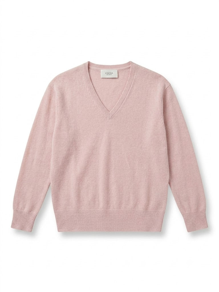Cocoa Cashmere Essential V Neck Jumper