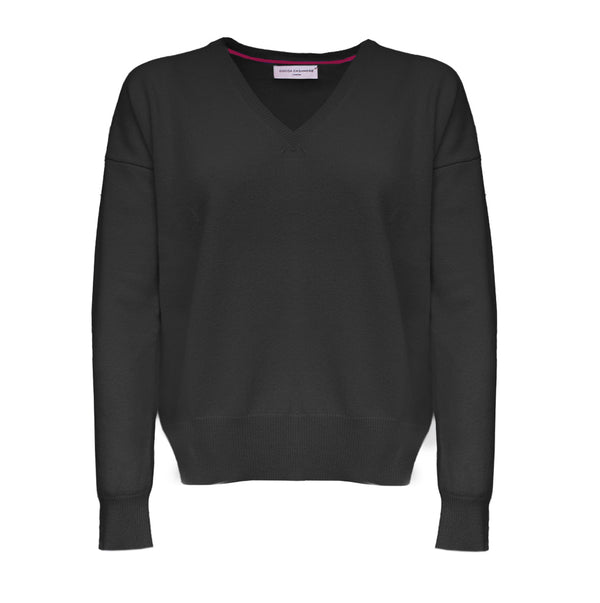 Cocoa Cashmere Essential V Neck Jumper