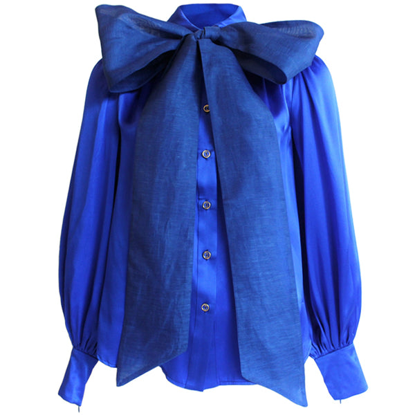 LeDoré Silk Bow Blouse