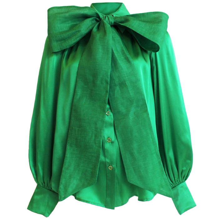 LeDoré Silk Bow Blouse