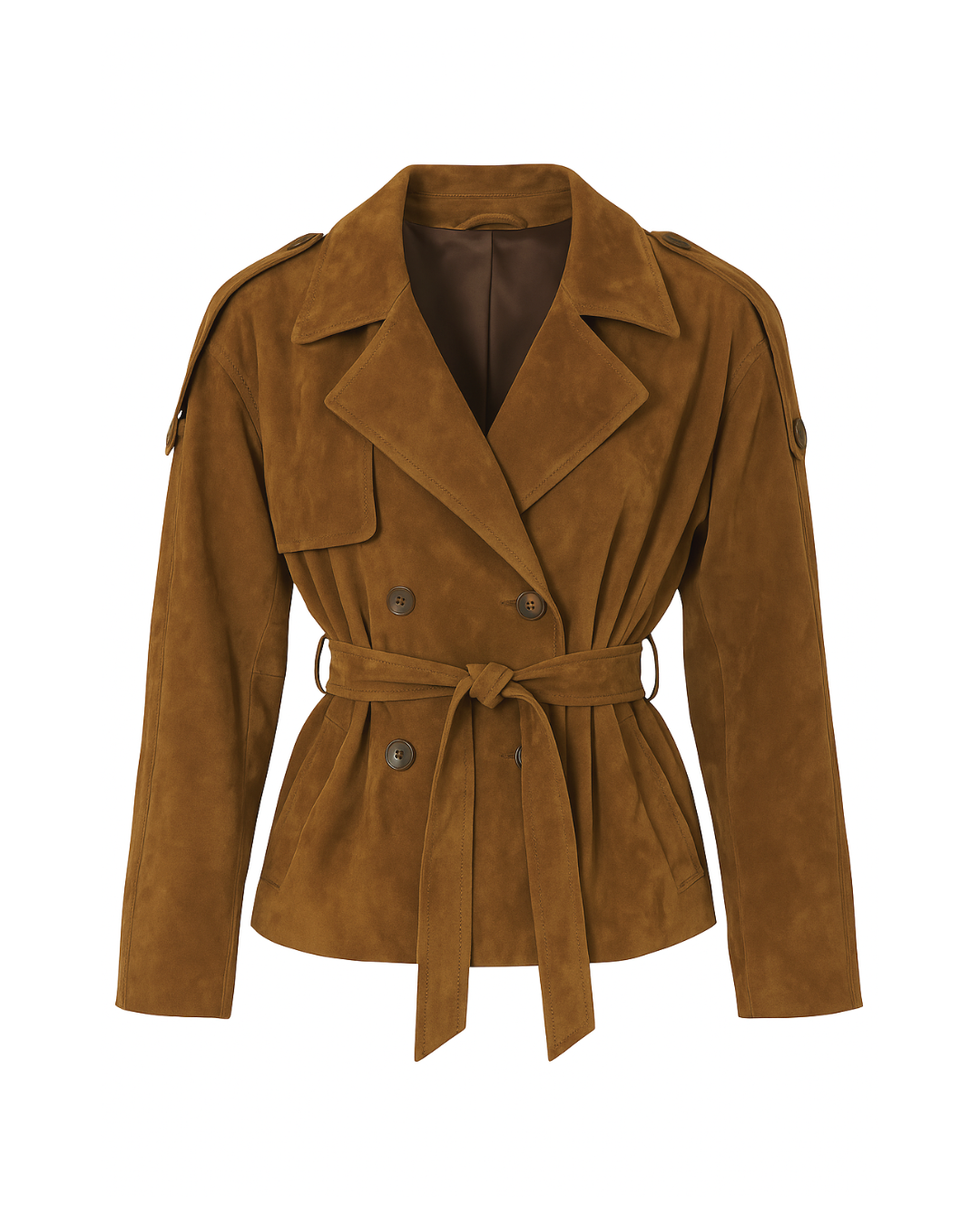 Kathryn Suede Trench Jacket