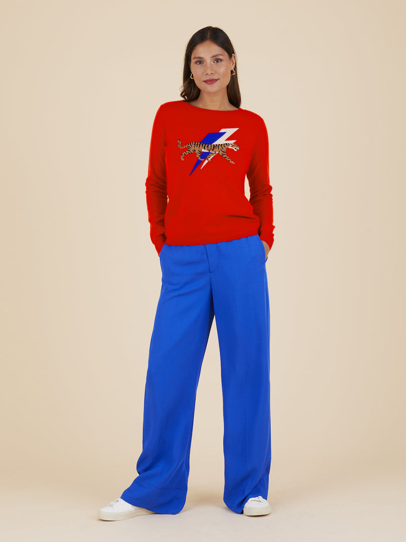Cocoa Cashmere Tiger Jumper