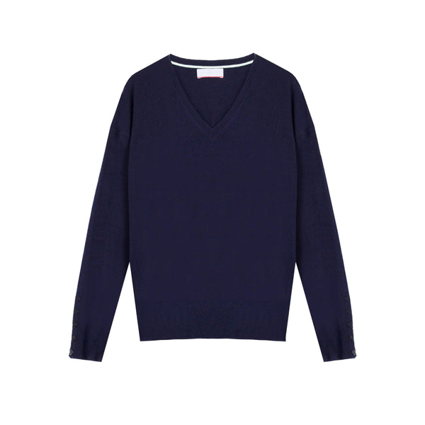 Essential V Neck Jumper by Cocoa Cashmere